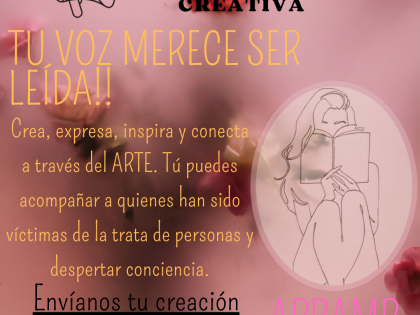 APRAMP lanza “Voces contra la trata”, una convocatoria creativa que despierta conciencia.