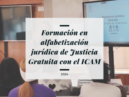 APRAMP y Fundación ICAM-Cortina, formación en asistencia jurídica gratuita.