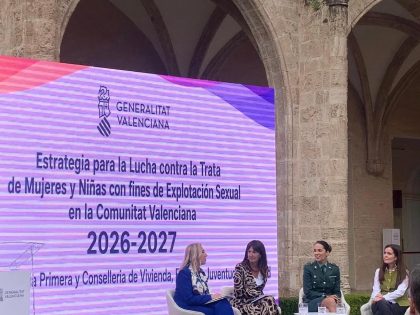 APRAMP participa en la presentación de la Estrategia para la lucha contra la Trata de Mujeres y Niñas con fines de Explotación Sexual en la Comunitat Valenciana